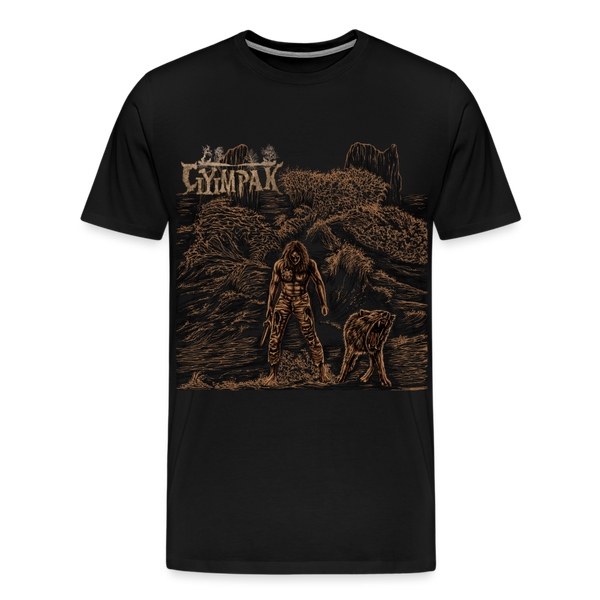 Sumrak Kama ot Kamyk Wolf Black Metal Shirt - Schwarz